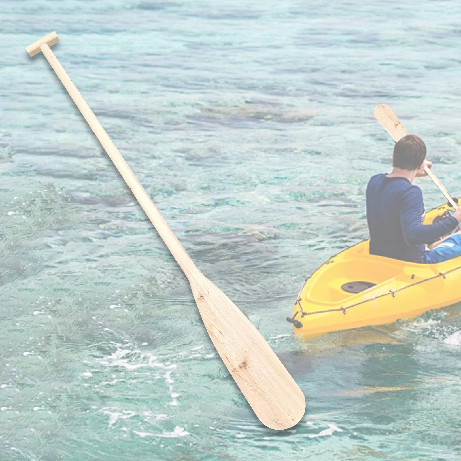 Remo de madera resistente, artesanía de mano ligera, decoración de remo de barco dragón, remo de madera para deportes acuáticos de Kayak