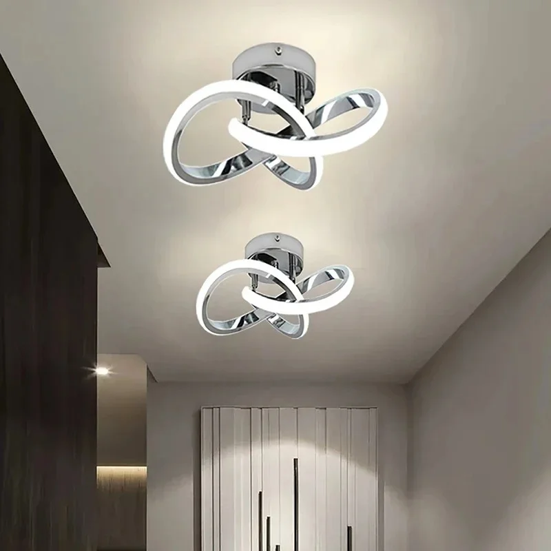 Plafond moderne à LEDs lumière LED interrupteur contrôle pour allée entrée chambre salon couloir lumière balcon lumières décoration de la maison