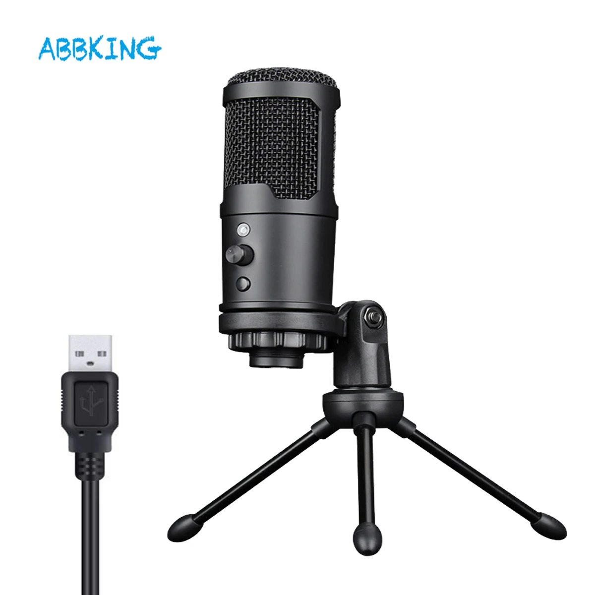 

PC USB Microphone for Youtube Tiktok Recording Mic Podcast Living Stream Microfone Noise Reduction Metal Base