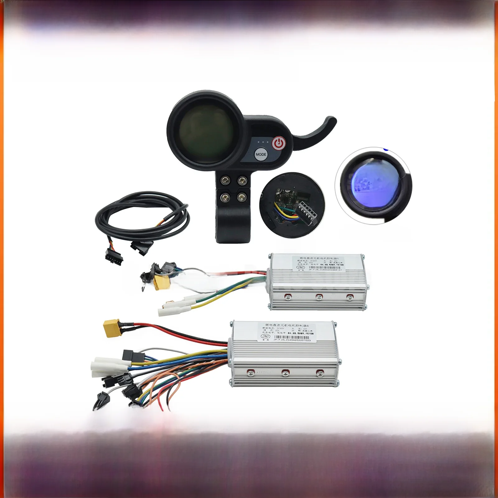 AliExpress 48V25A 52V25A 60V25A JP Ebike Electric Bicycle Scooter Controller Dual Drive LCD Display Brushless DC Dual Drive Controller