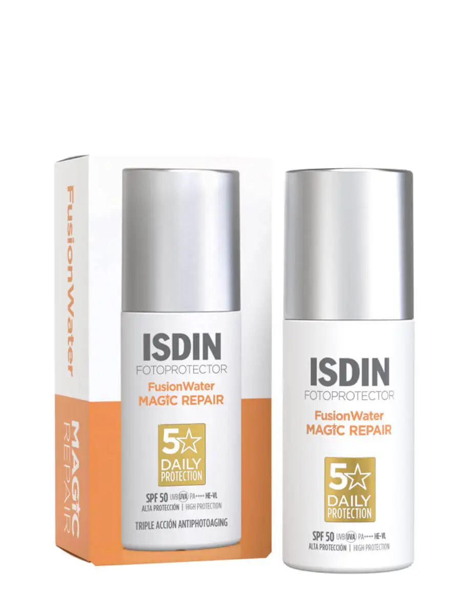 Isdin Fusion Water Magic Repair without color SPF50 50ml-sunscreen with triple action anti photoaging