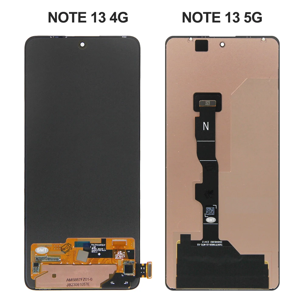 6.67\'\' For Xiaomi Redmi Note 13 4G/5G lcd display screen digitizer Assembly Replacement for Redmi Note 13 4G 5G display