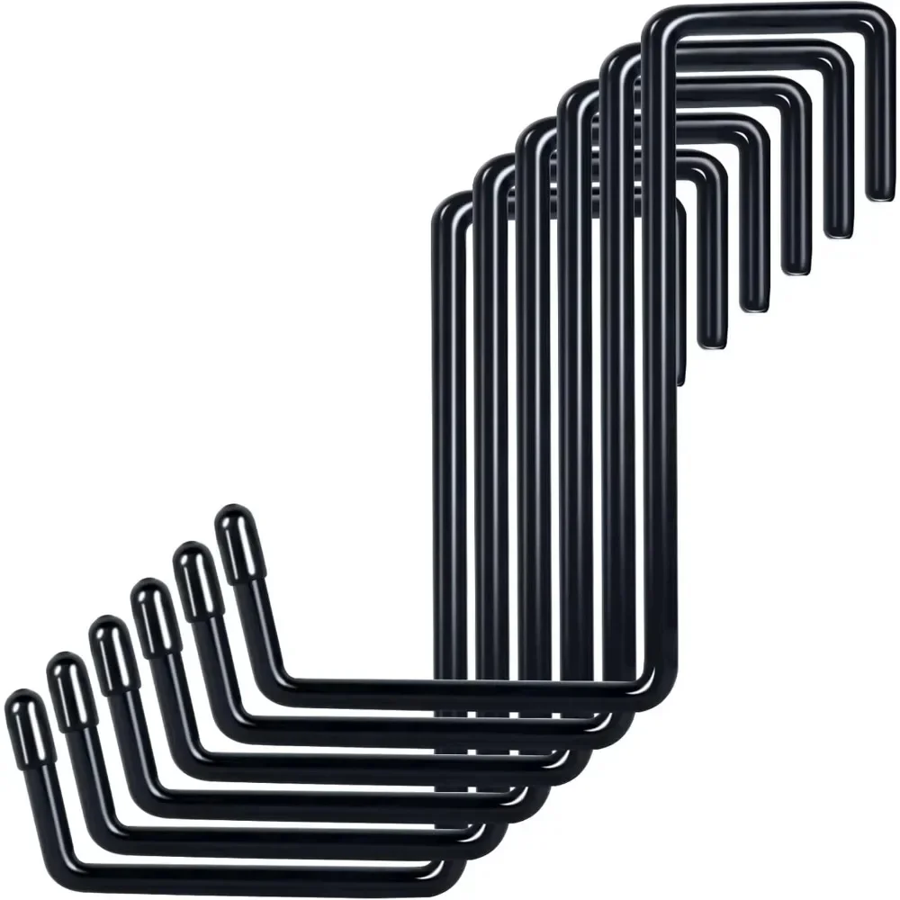 AliExpress NONE 1/3/6/9Pcs S-Hooks Garage Hooks Heavy Duty Large No Drilling Required Ladder Bicycle Rafter Hanger Garden Organizer Tool