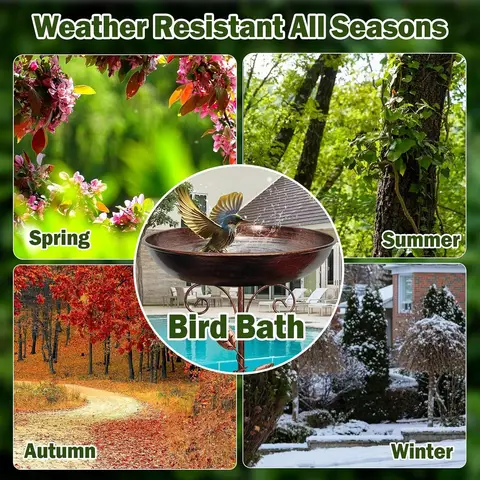 10 best sales पक्षी स्नान आउटडोर - №3