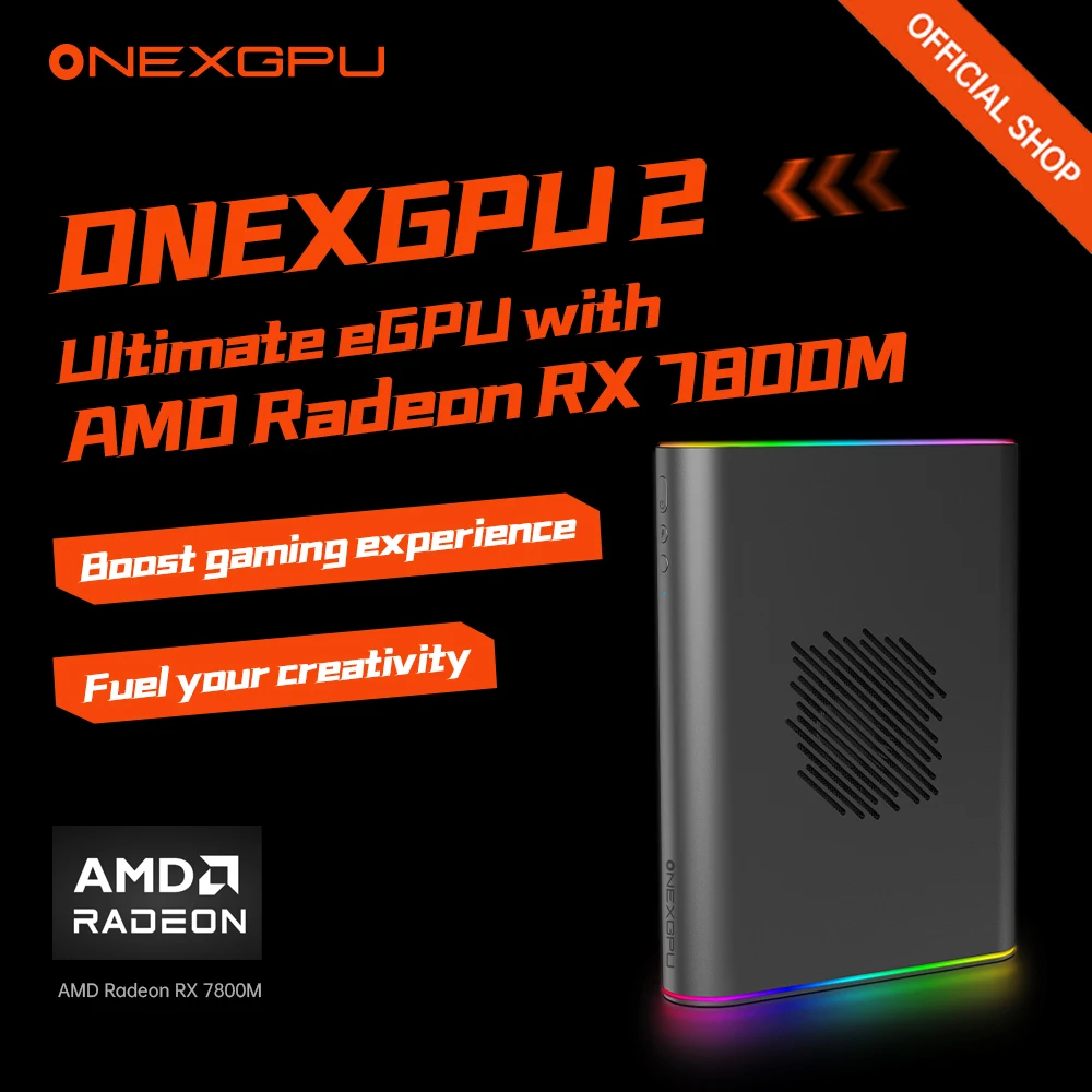 Newest  Onexplayer External Gpu Onexgpu 2 With storage12GB  AMD Radeon RX 780OM Graphics Expansion Dock Oculink USB 4