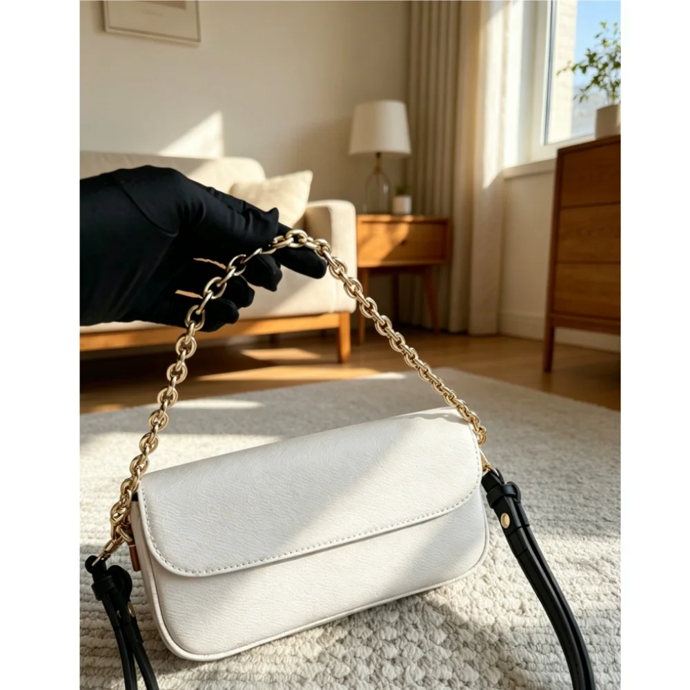 2026 Size: 22X12 cm NO BOX New Model - Versatile and Fashionable PU Leather Bag - Durable, High-Quality and Affordable