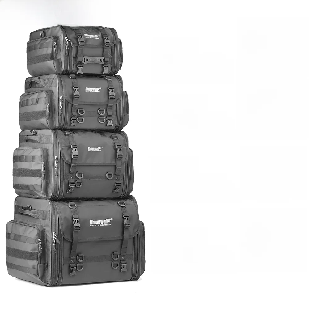 Rhinowalk Motorfiets Reisbagage Tas Waterdicht 19L-80L Uitbreidbaar Grote Capaciteit Motor Staart/Kofferbak/Rack Tas Voor de meeste motorfietsen - afbeelding 2