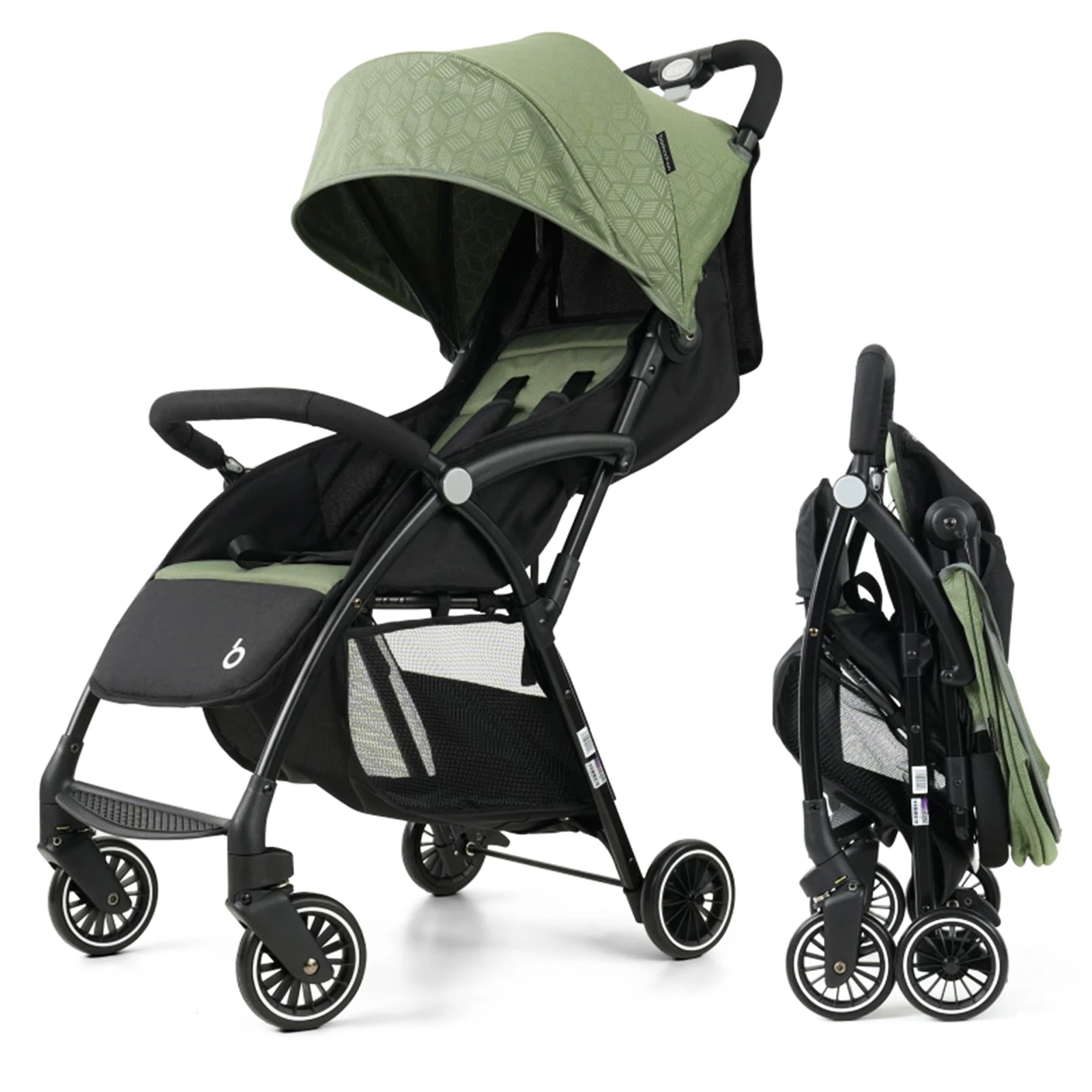 New Arrival High View Baby Stroller Portable Travel Stroller Multifunctional Lightweight Folding Shock-absorbing Newborn Strolle