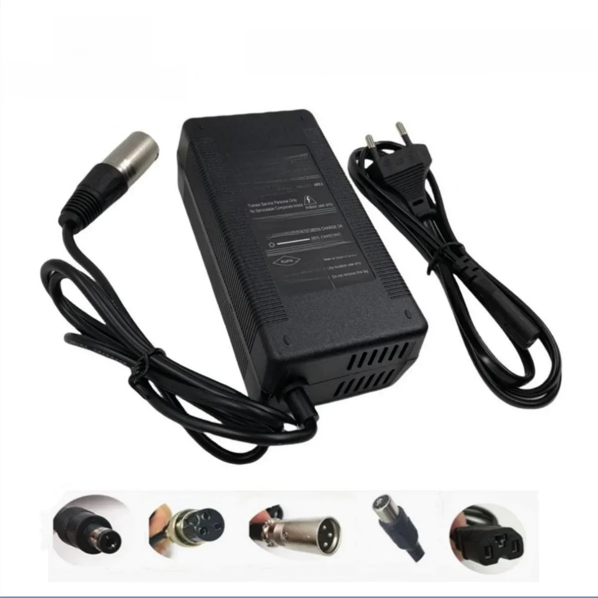 Ładowarka do akumulatorów litowo-jonowych 24V 29.4V 3A 24V XLR 3-pinowe złącze XLR/GX16/DC5.5/RCA/IEC — zdjęcie produktu 6
