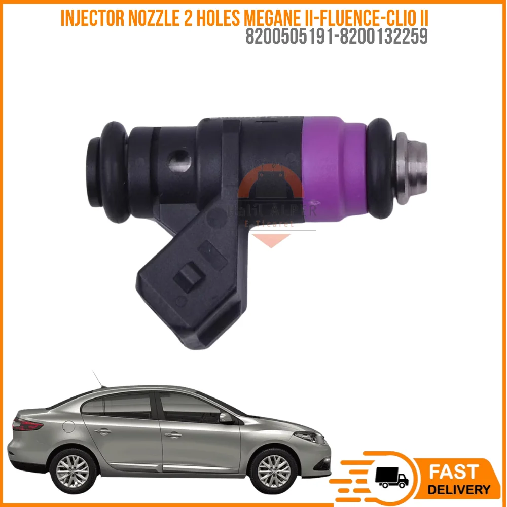 

FOR INJECTOR NOZZLE 2 HOLES MEGANE II-FLUENCE-CLIO II 1.6 16V (K4M) OEM 8200505191-8200132259 SUPER QUALITY LOW PRICE FAST DELIV