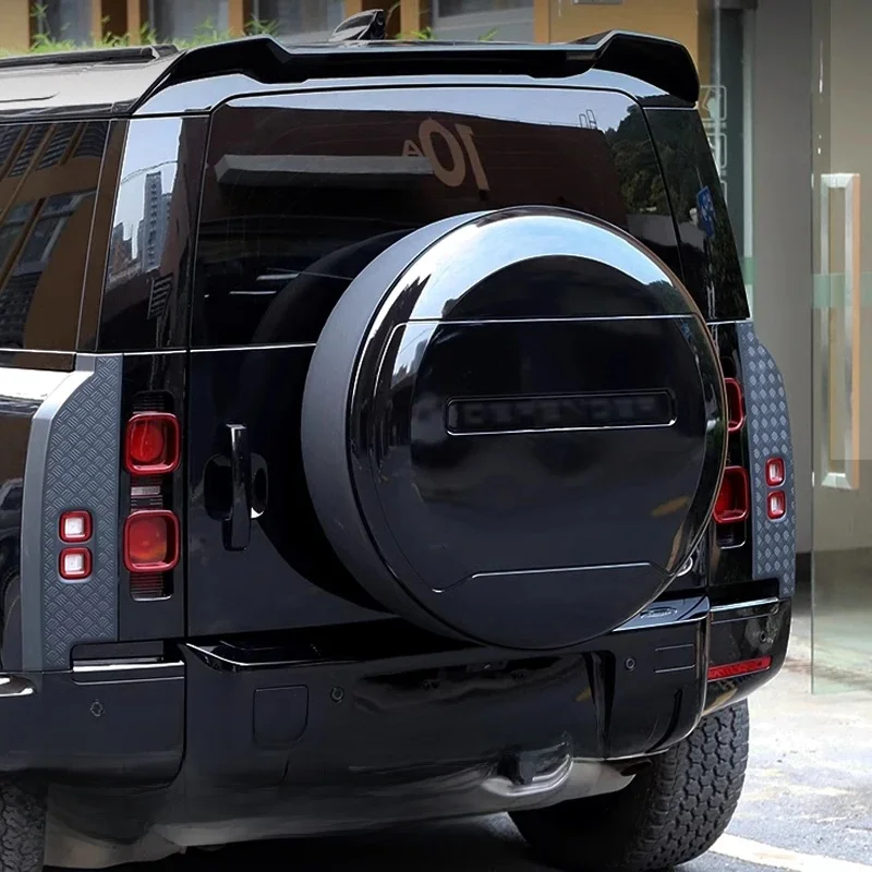 Voor 20-25 Land Rover Defender Reservewiel Cover Guard 110 130 90 Achter opknoping reservewiel cover wiel bescherming cover accessoires - afbeelding 2