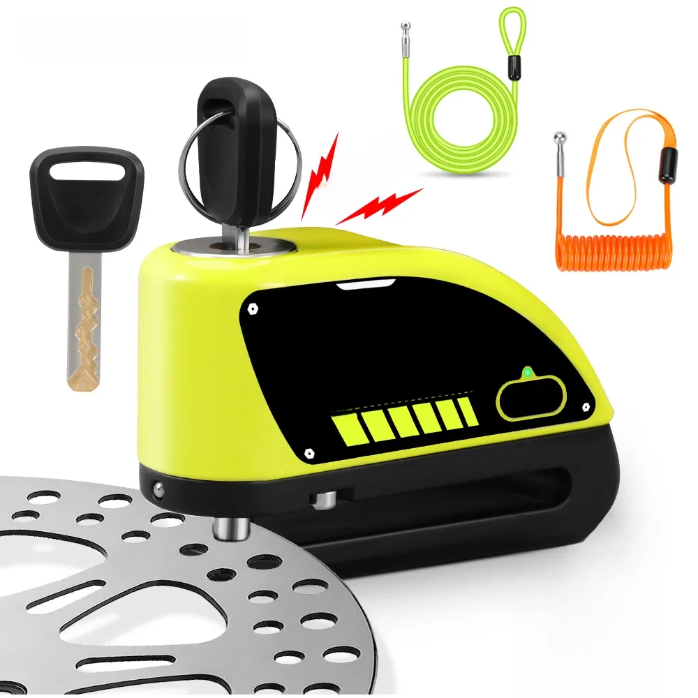 Extractme Motorfiets Alarm Schijfrem Slot 120dB Fietswiel Schijf Hangslot Beveiliging Anti-Diefstal Slot Scooter Alarma Motocicleta - afbeelding 2