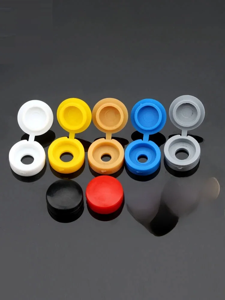 SafeM5-Couvercle de vis en plastique, capuchon à vis monobloc, clous, boulons décoratifs, couvercle pliant, couvercle de protection