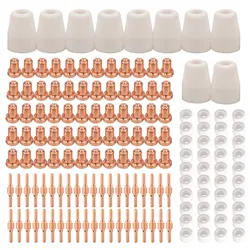 150pcs pt31 lg40 Plasmas ch neider Elektroden spitzen Tasse erweitertes Verbrauchs material Kit für PT-31 cut40 cut50 hyc50d plc50d hyc410