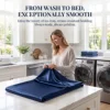 Luxury Satin Fitted Sheet Set 3-Piece – Silky Deep Pocket Fitted Sheet + 2 Pillowcases, Smooth Breathable Wrinkle-Free Bedding, Easy Care Machine Washable, Hotel Collection Bed Linens for Bedroom & Guest Room 7