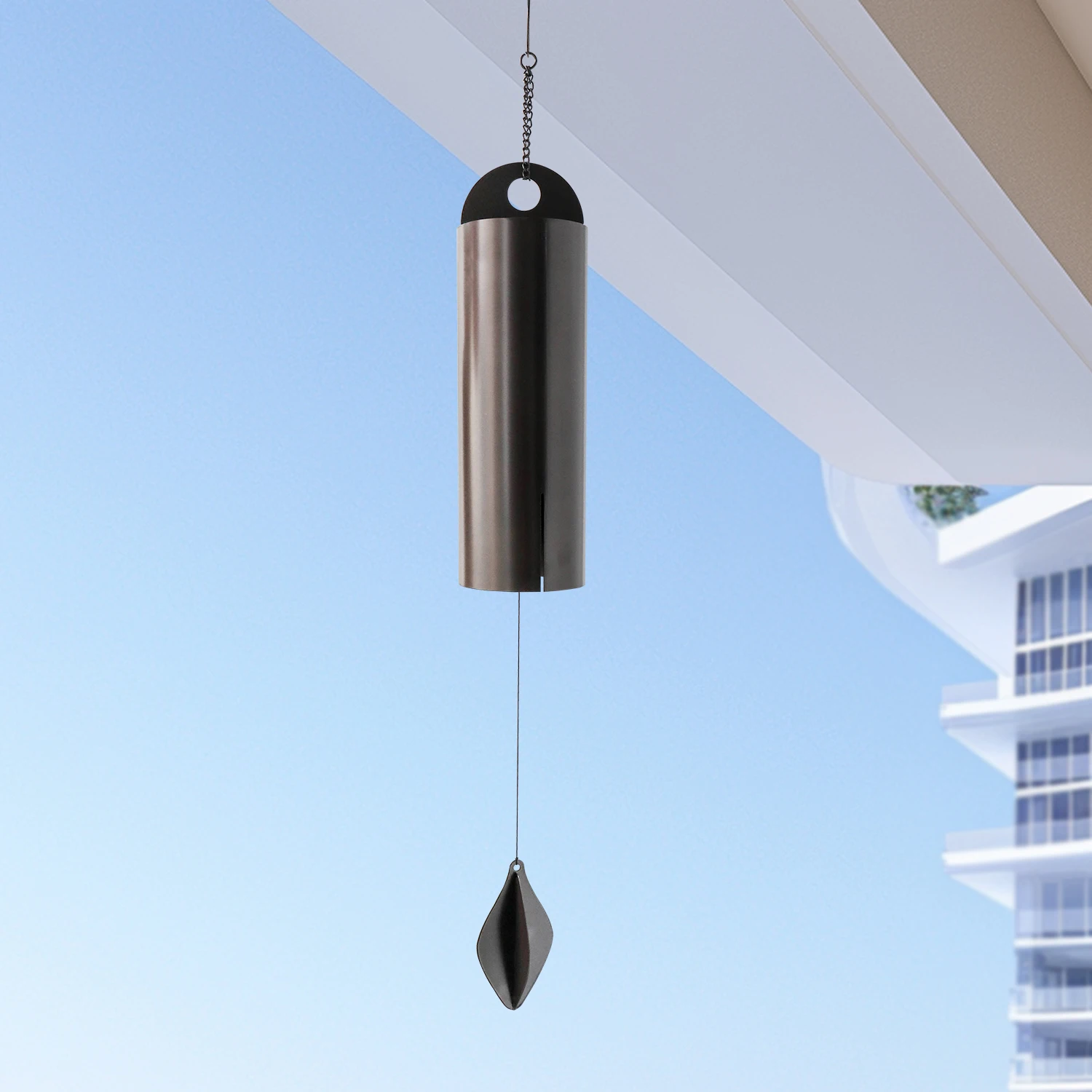 

Large 43.3" Deep Resonant Bell - Memorial Wind Chime with Soothing Melody - Garden and Patio Single Tube Wind Chime Decoration