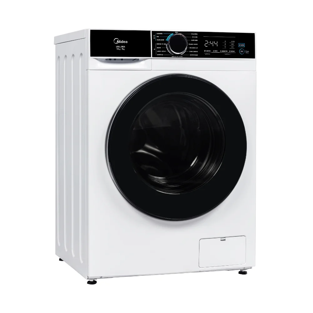 LAVA E SECA MIDEA 11KG INVERTER CICLO PETS MFA01D110B/WK-01 16 PROGRAMAS BRANCA
