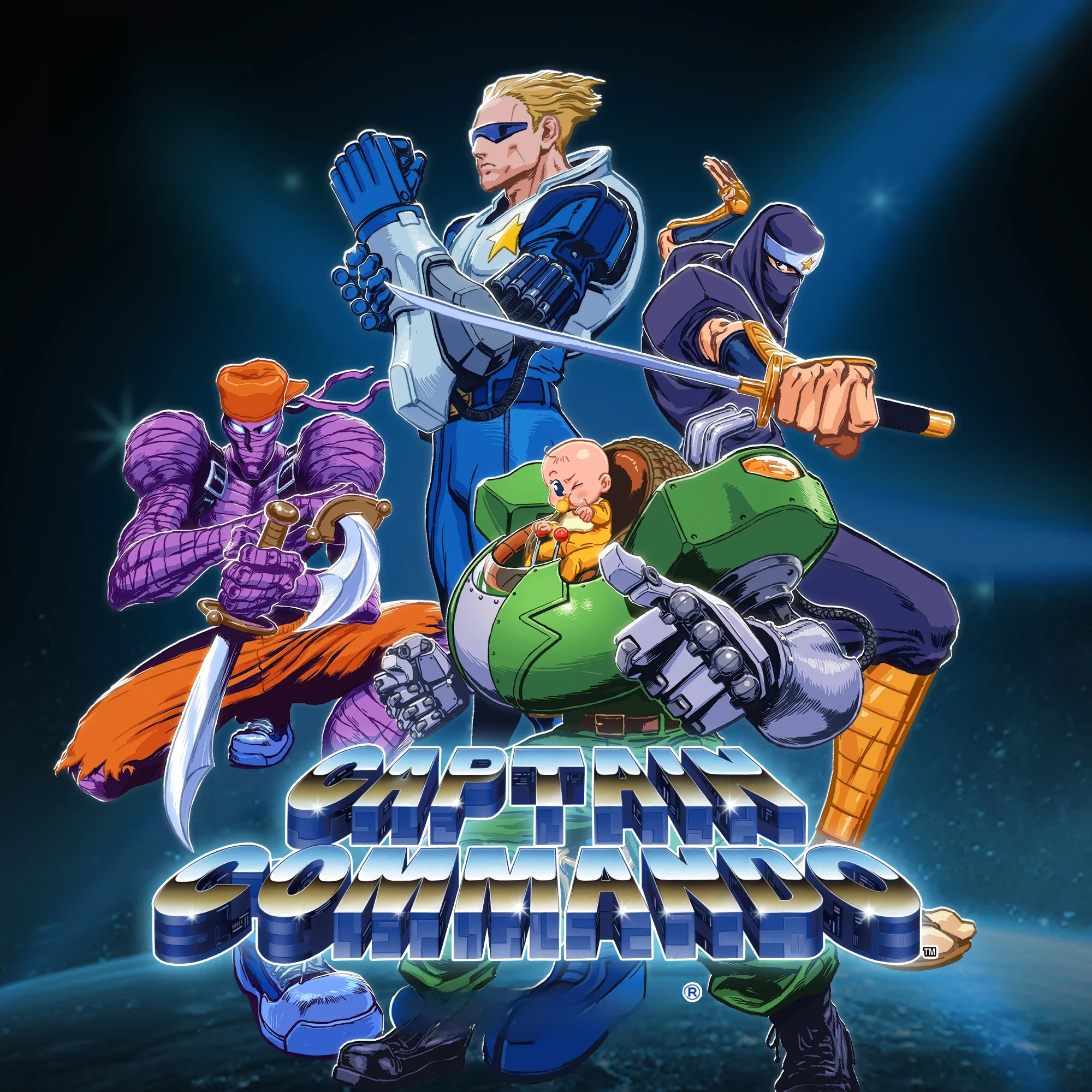 52 Spielzeug Action figur Capcom Captain Commando, 1 Stück Sammler-Desktop-Dekoration, kreatives