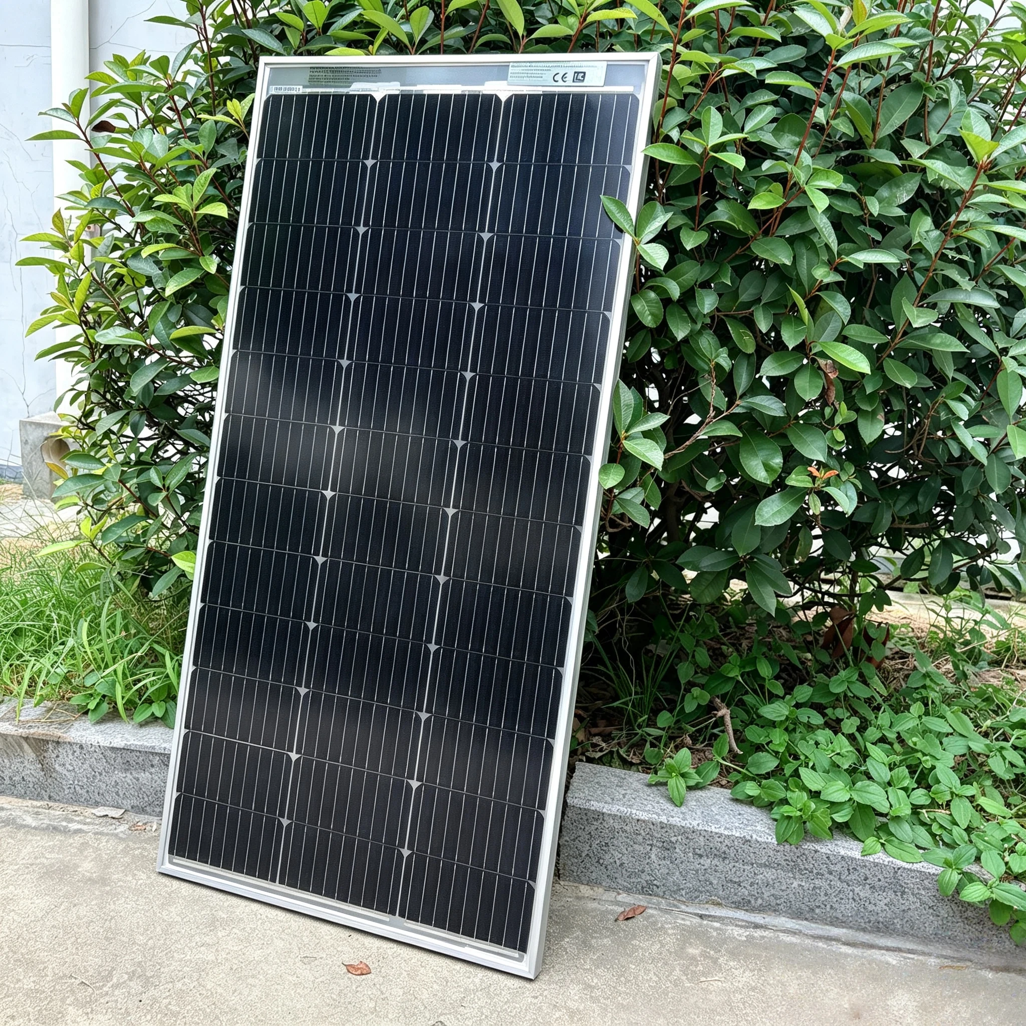 Pannello solare bifacciale da 120 W, pannello solare monocristallino rigido, cella solare da 240 W (120 W x 2), 18 V per batterie da 12 V, fotovoltaico, sistema solare a celle solari, sistema solare