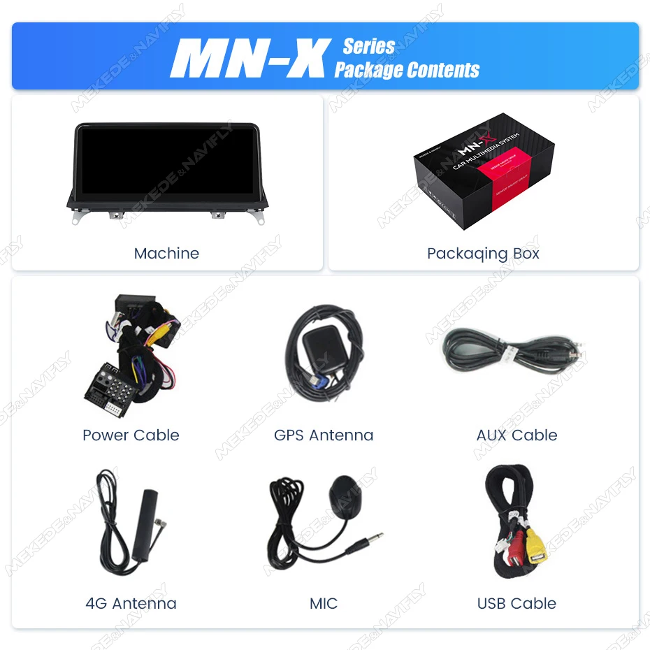 MEKEDE 10,25" 12,3" Android 15 oder Linux System Auto-Multimedia-Player für BMW X5 E70 X6 E71 2007-2012 CCC CIC Autoradio GPS Carplay Android Auto 4G WIFI BT DSP Unterstützt YOUTUBE IGO Netflix OEM Dual-System Kamera KEIN DVD – Detail 7