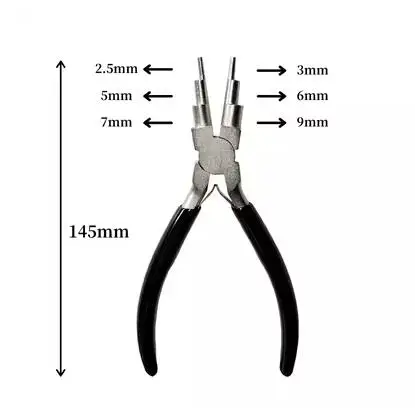 

New anti rust six section pliers 6-in-1 round mouth jewelry three section jewelry DIY pliers Hand wound molding tools NO.A3018