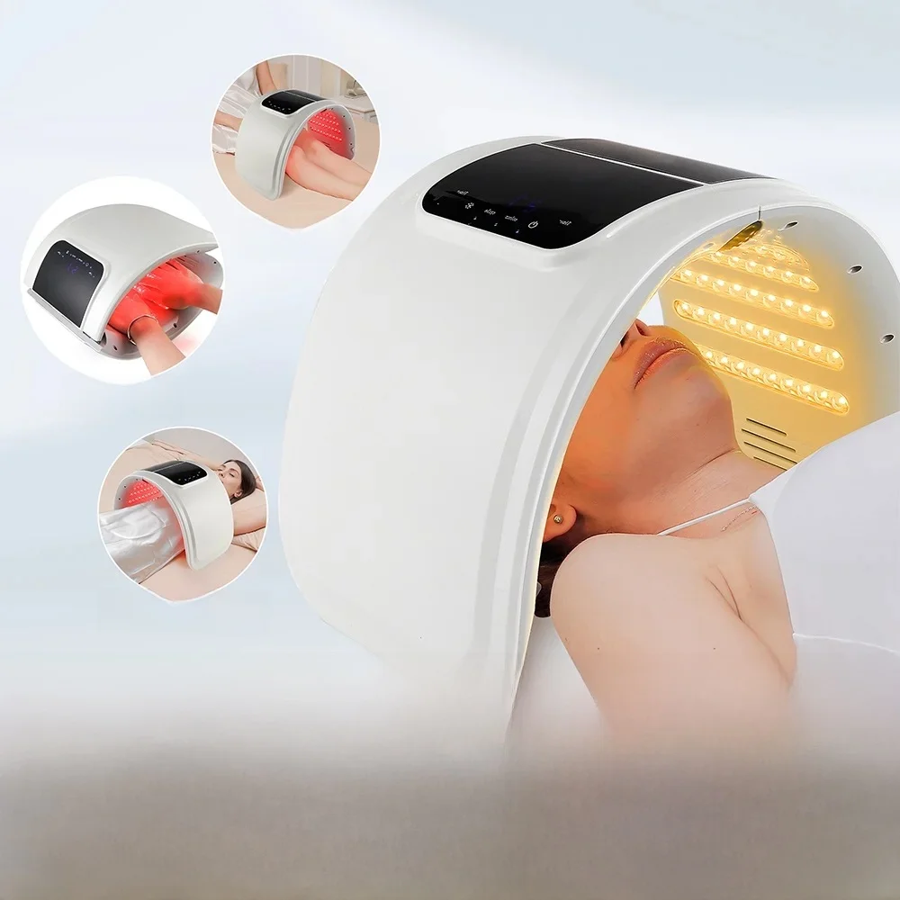 Masque professionnel LED PDT 7 couleurs, thérapie par la lumière rouge du visage, dispositif de rajeunissement de la peau, Lifting du visage, Machine de beauté Anti-rides