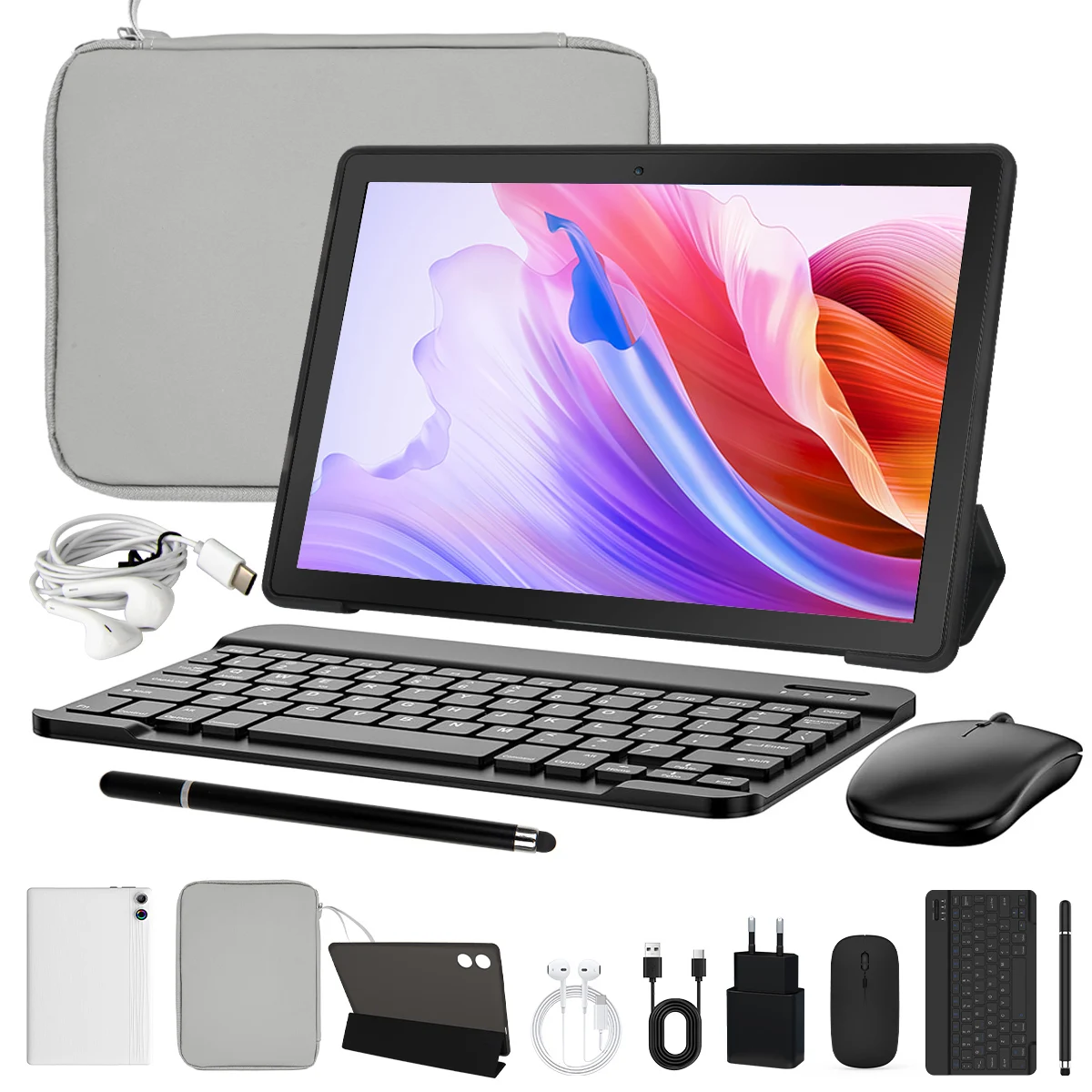 10.1 Inch Android 15 Tablet PC 24GB RAM 64GB ROM Octa Core Tablet with Widevine L1 WiFi Tablet for Students Back to School UK Stock image 3