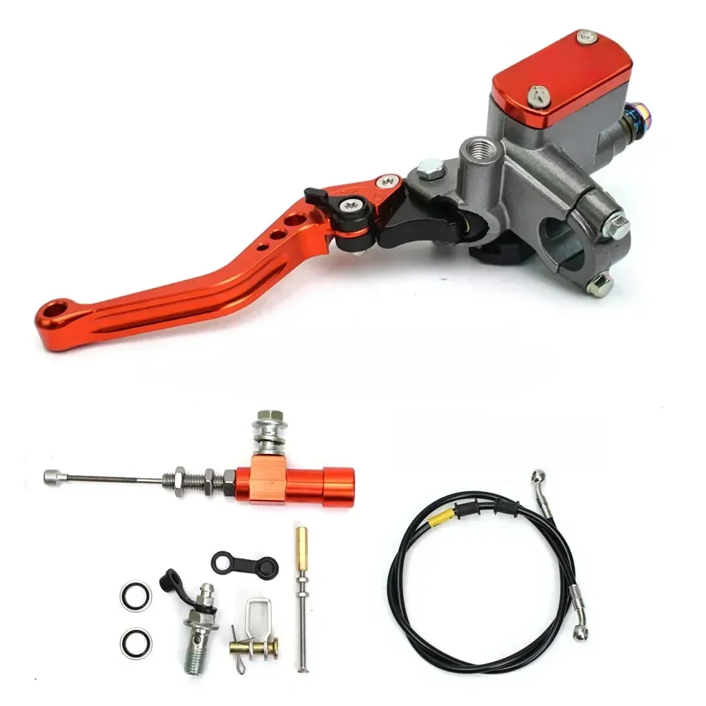 Kit d'embrayage hydraulique CNC pour moto, 22mm, maître-cylindre à levier, tuyau d'huile tricoté pour course Yamaha Kawasaki Honda Suzuki Motos