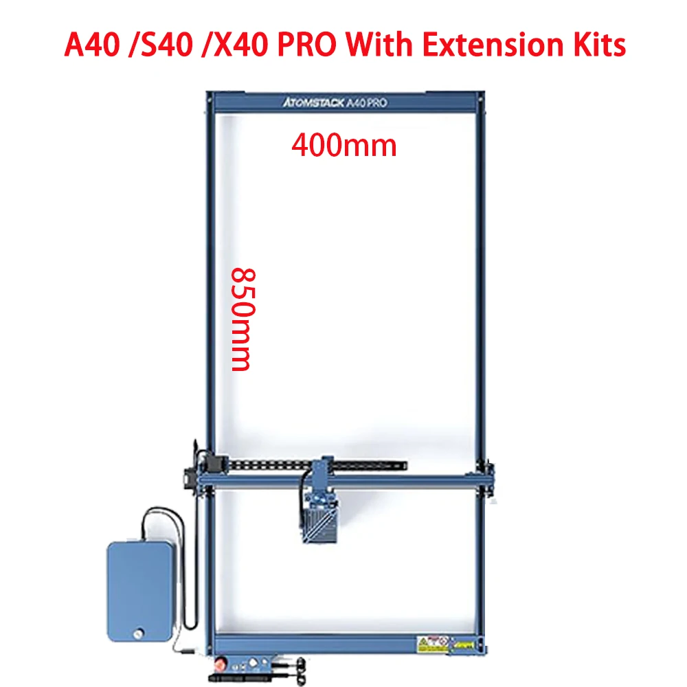 

ATOMSTACK A40 S40 X40 PRO 210W Laser Engraving Machine Lazer Engraver Cutter With Extension Expand Kits 850*400mm Large Big Area