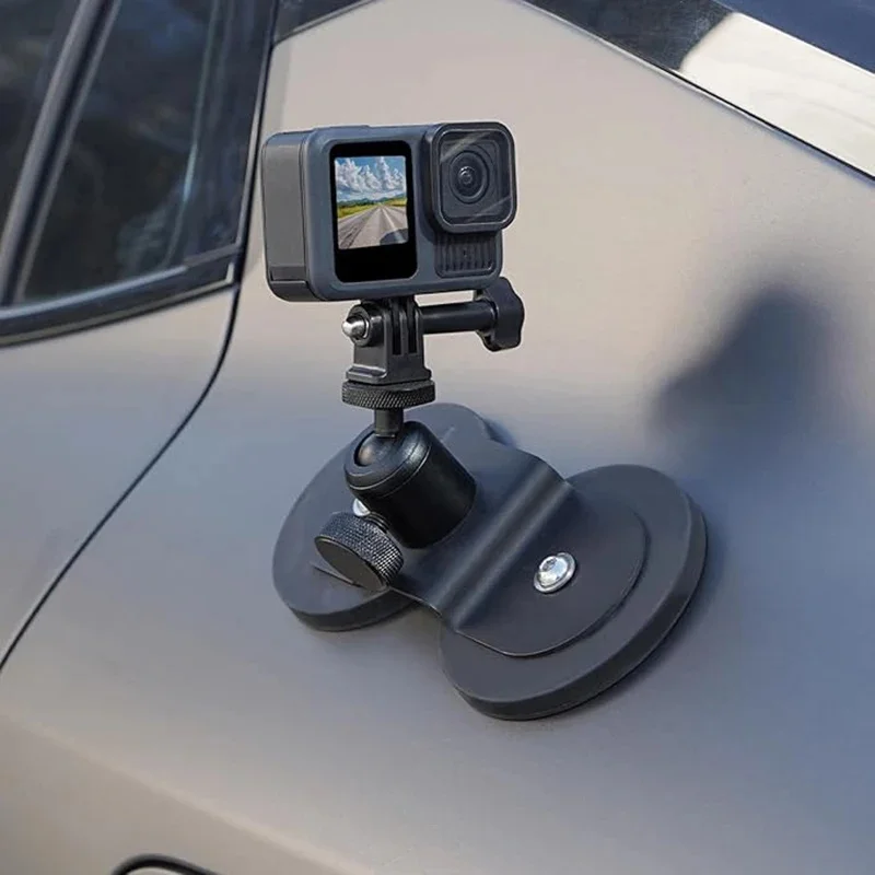 Magnetyczny uchwyt samochodowy do montażu na zewnątrz Magnetyczny uchwyt do kamery akcji GoPro Insta360 X4 X3 Go 3S DJI Pocket 3 Akcesoria — 2