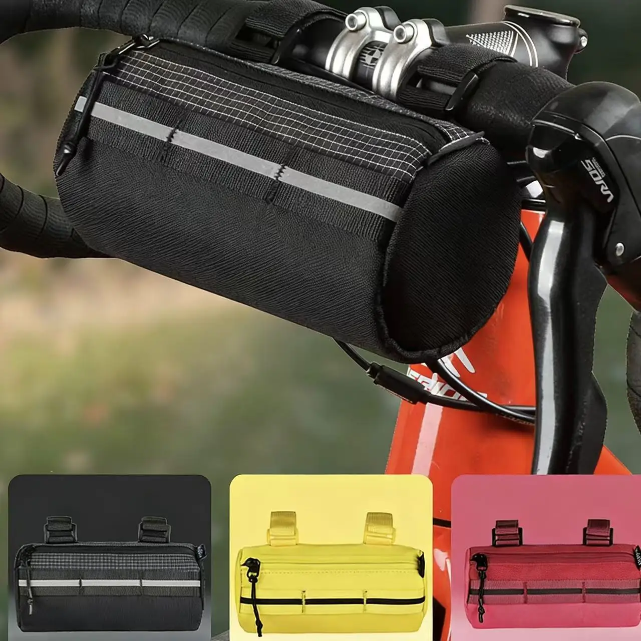 

A large-capacity front bicycle bag, suitable for road bikes, mountain bikes, and cycling trips.