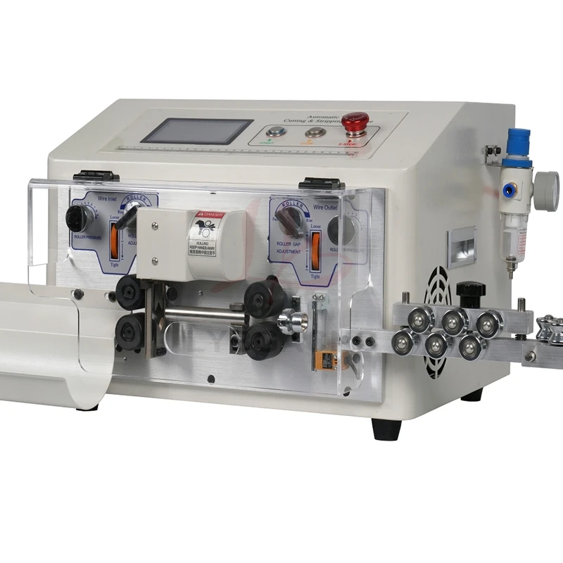 LY SWT-608-HT2S/6S 4 عجلة 6 عجلة مستديرة غمد تجريد آلة تجريد آلة شاشة تعمل باللمس التحكم 0.1-10mm2 220 فولت 110 فولت