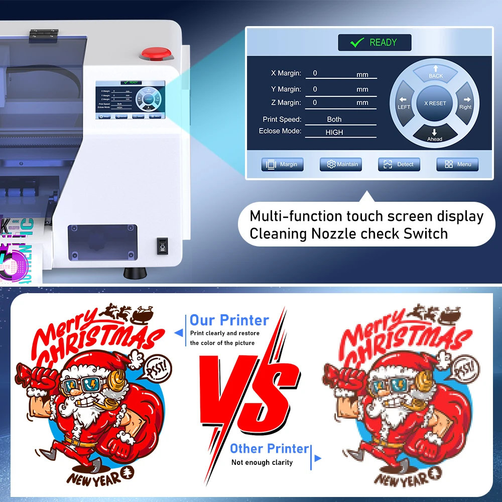 طابعة OEMG A3 DTF مع رأس الطباعة Epson XP600 C13 30CM-H تي شيرت مباشر إلى فيلم جميع آلة طباعة الأقمشة A3 DTF Impresora #6