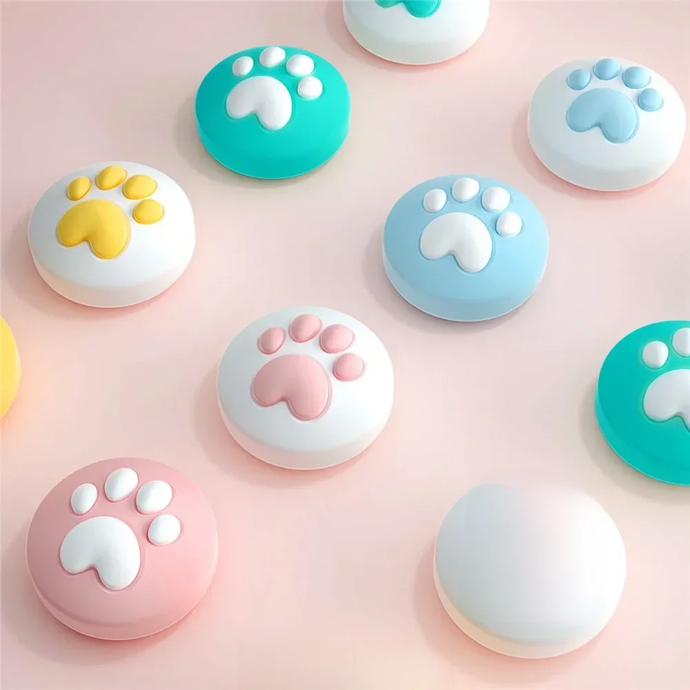 IVYUEEN 4 pièces poignées de pouce griffe de chat mignon couvercle de bâton analogique capuchon de Joystick pour Nintendo Switch Lite OLED JoyCon Joy Con accessoires
