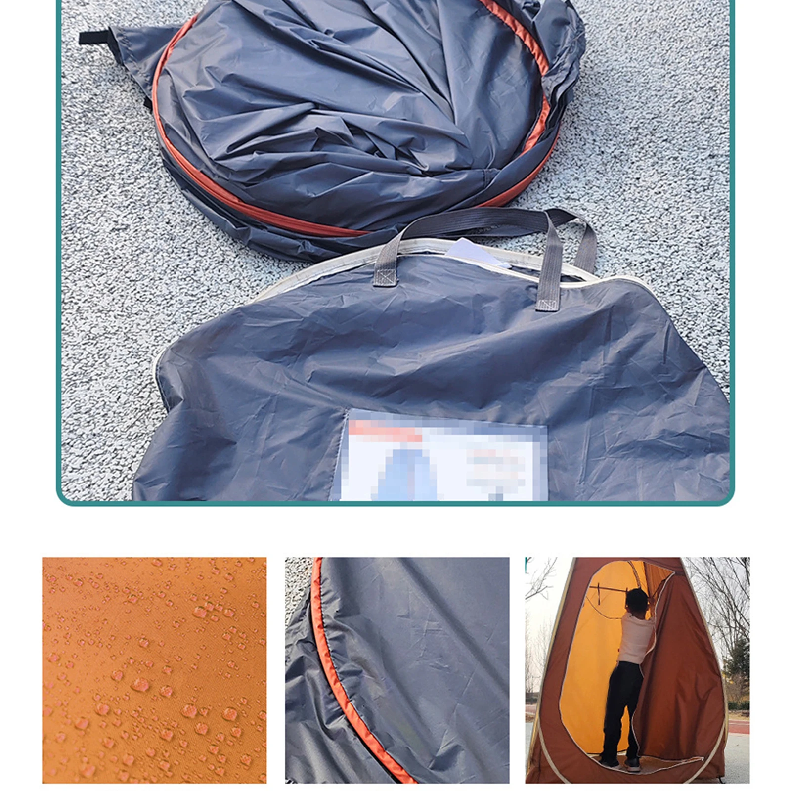 Carpa de ducha para camping, carpa de baño lateral para coche, inodoro con puerta, vestidor portátil, refugio de privacidad para camión, RV, coche, baño exterior