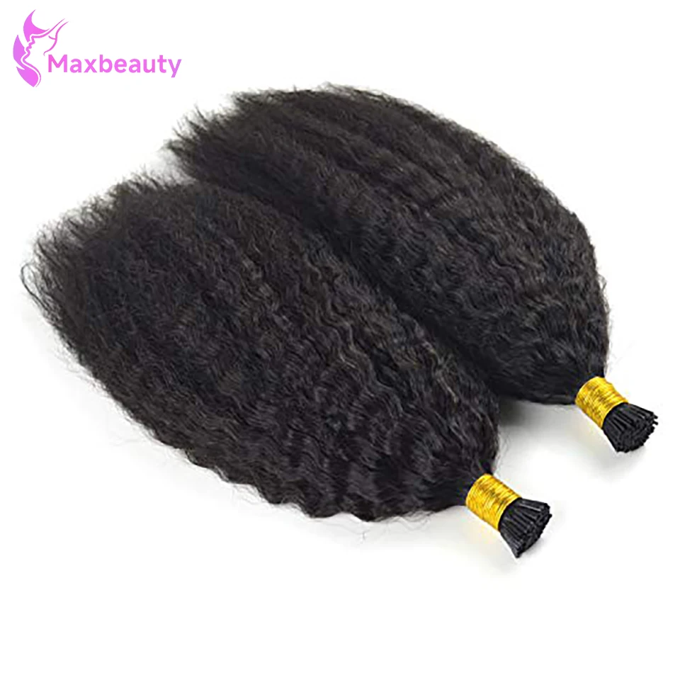 

Kinky Straight Itip Human Hair Extensions 26 Inch Kinky Itip Hair Extensions Black 50G Itip Human Hair Extensions Yaki Tip Hair