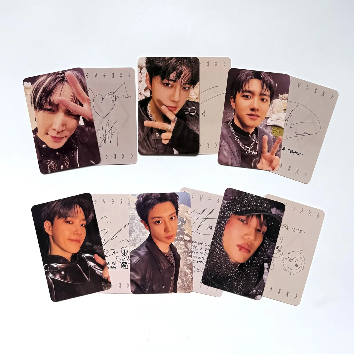 Корейские айдолы BAEKHYUN CHANYEOL SUHO REVERXE: Набор из 6 фотокарточек высокого качества с двусторонней печатью, LOMO-карты, подарки для фанатов LAY SEHUN