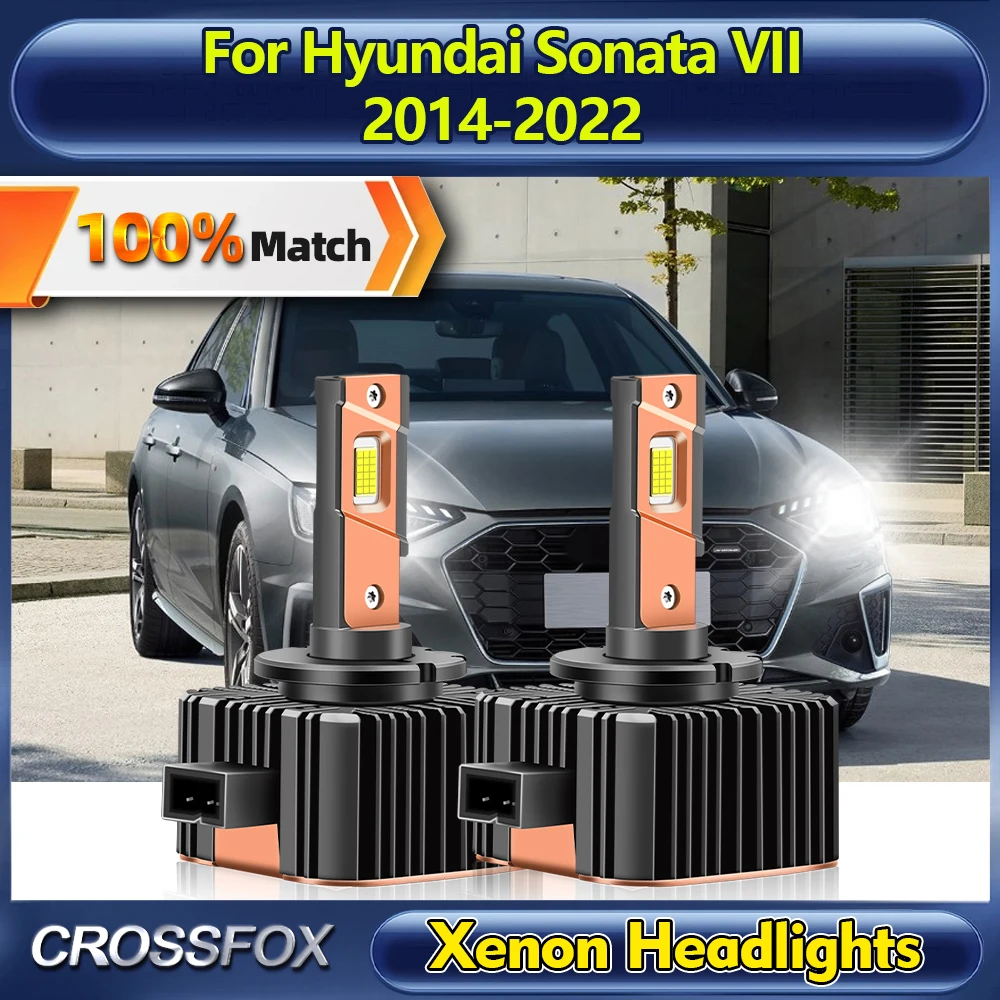 D3S LED Car Headlights 30000LM HID Xenon Lights Bulbs 12V 6000K For Hyundai Sonata VII 2014-2016 2017 2018 2019 2020 2021 2022