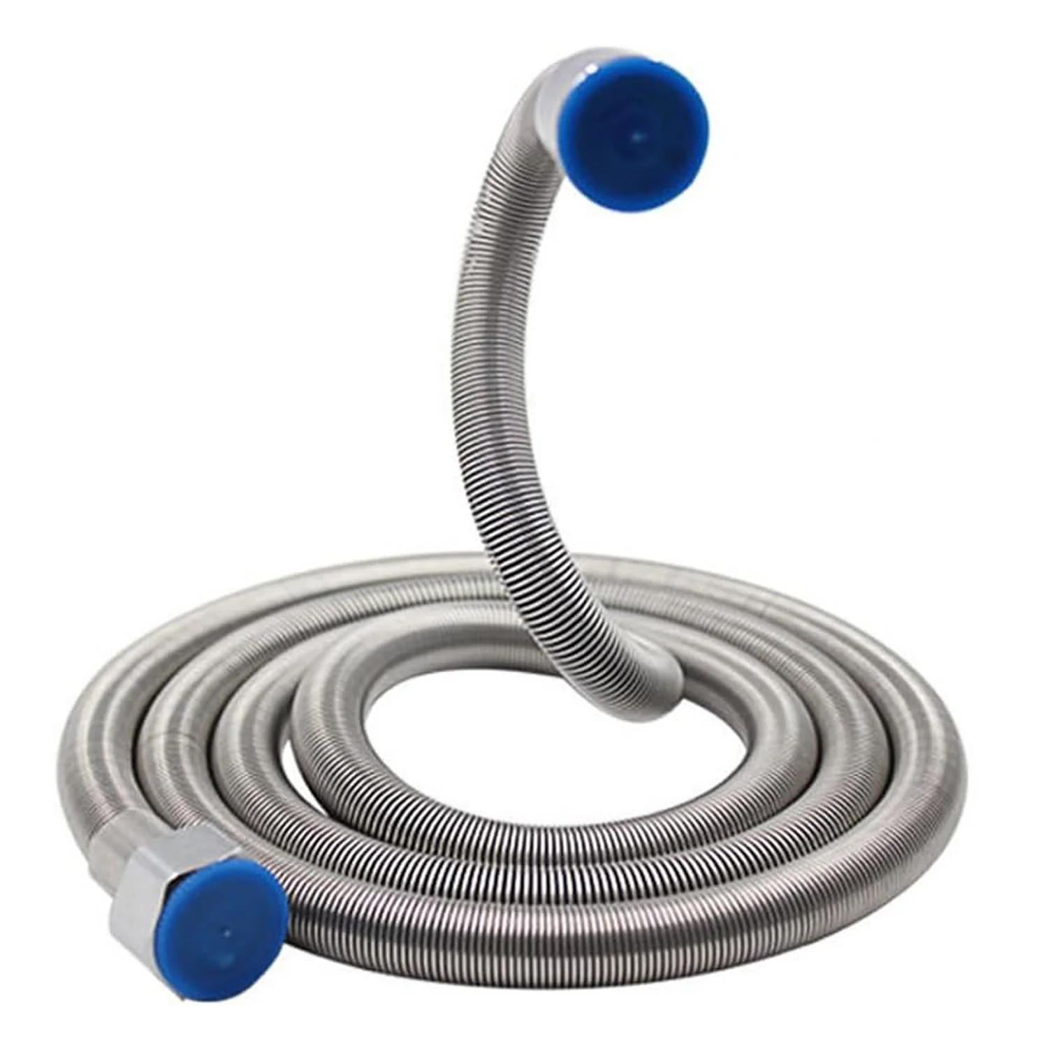 Flexo de Ducha Extensible de Acero Inoxidable | Medidas 1.5-1.8M, 1.8-2.2M y 2.2-2.5M | Manguera de Ducha Antienredos y Antifugas con Conector de Cobre | Tubo de Repuesto Universal para Baño y Bidé