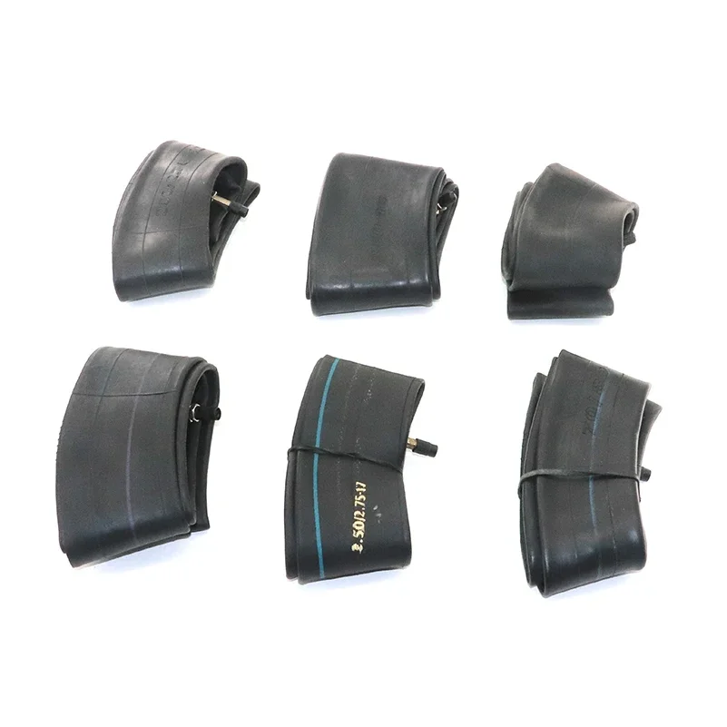 Chambre à air droite en caoutchouc pour moto, pneus avec Valve, 2.50/2.75-12 2.50/2.75-17 2.75-17 3.00-12 3.50-16 pouces