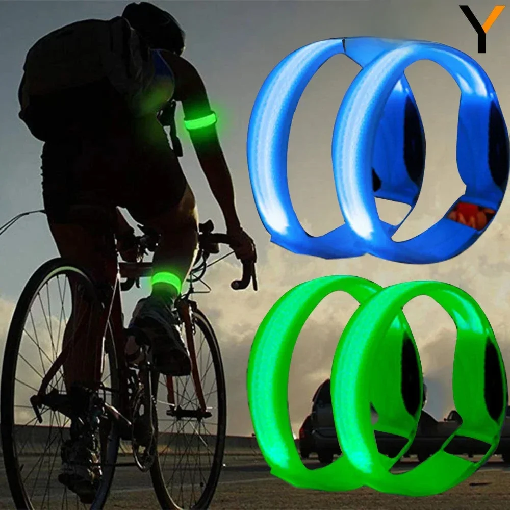 AliExpress NONE Outdoor Sports Night Running Armband LED Light USB Rechargeable/Battery Safety Belt Arm Leg Warning Wristband Cycling Bike