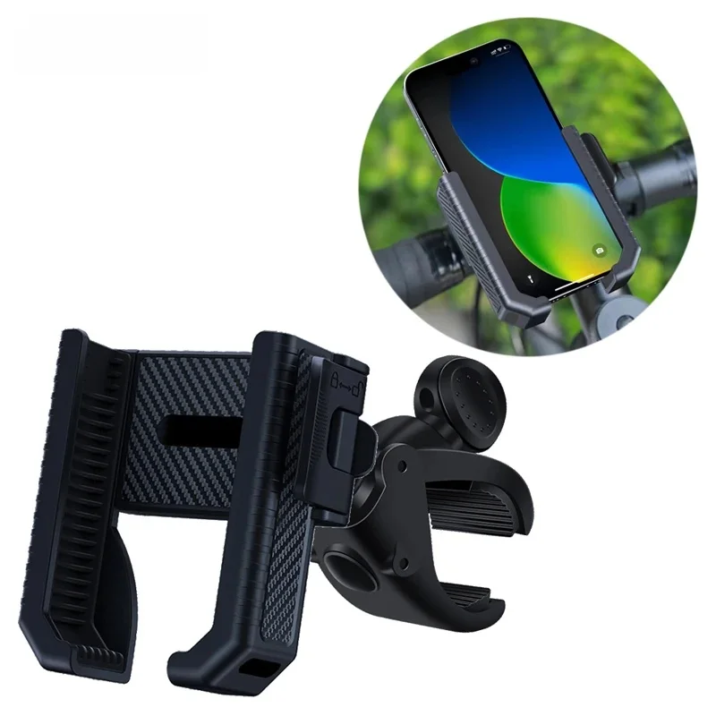 Fahrrad-Handyhalterung, Ständer für Fahrrad- und Motorradlenker, Handyhalterung, Clip, GPS-Unterstützung, stoßfeste Halterung für 4,5-7,0-Zoll-Telefone