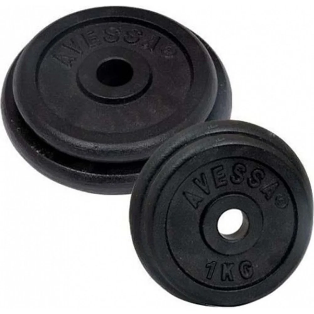 2 Pcs 1 kg Dumbbell Disk Weights For Fitness Weight lifting Crossfit Equipment Barbell Gym Muscle Strength Exercise Barbell