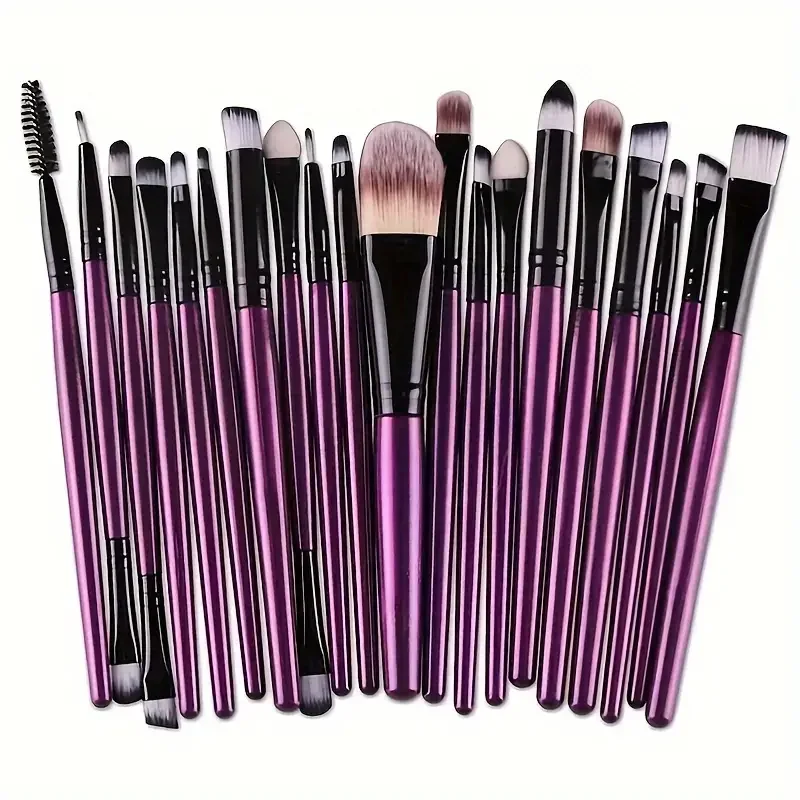 20Pcs Soft Makeup Brushes Set for Cosmetics Highlighter Foundation Blush Brush Eyeshadow Powder Beauty Blending Makeup Tools