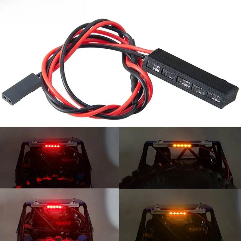 YEAHRUN-Barre lumineuse LED pour sauna de nuit, lumières de toit de voiture RC, lampes pour 1/10 Axial SCX10 TRtage Bronco TRX6, pièces de mise à niveau, 5 gibles