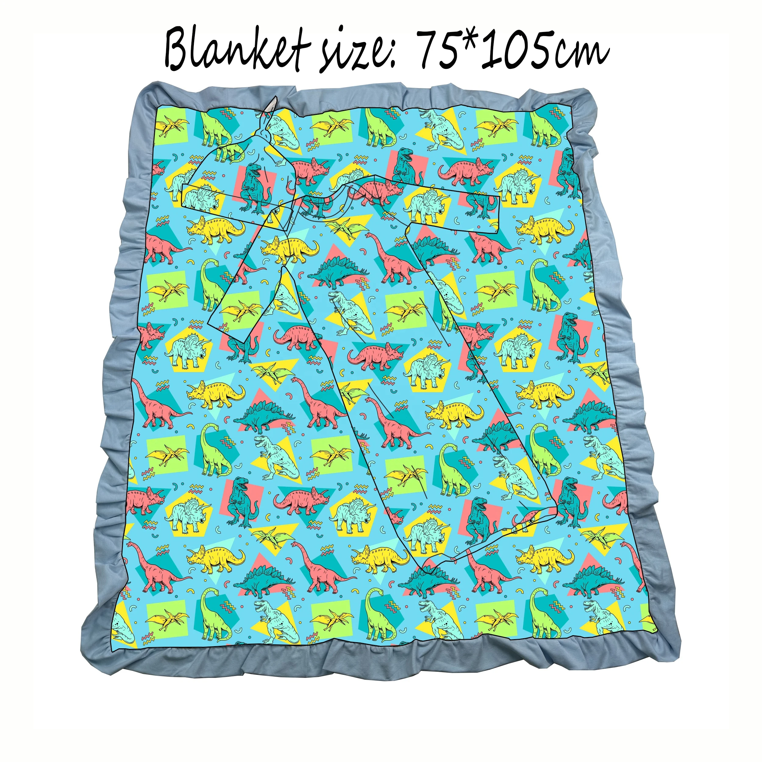 

High Quality Infant Boy Sleeper Bag with Hat Blanket Comfortable Latest Gown Designs for Kids for Summer Spring Customizable