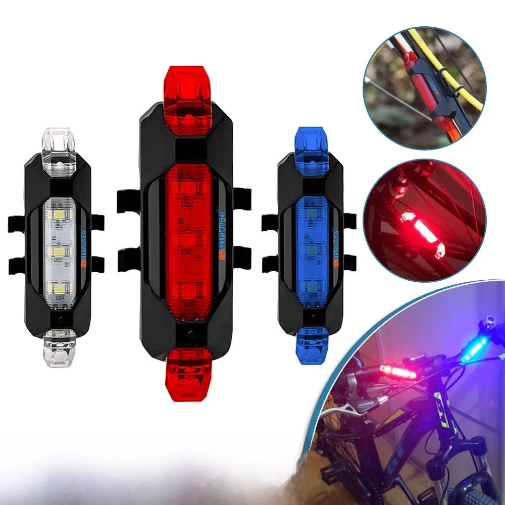 AliExpress NONE Bicycle Tail Light USB Rechargeable Mountain Cycle Rear Light Waterproof Bike Light Warning Lantern Bike Lamp