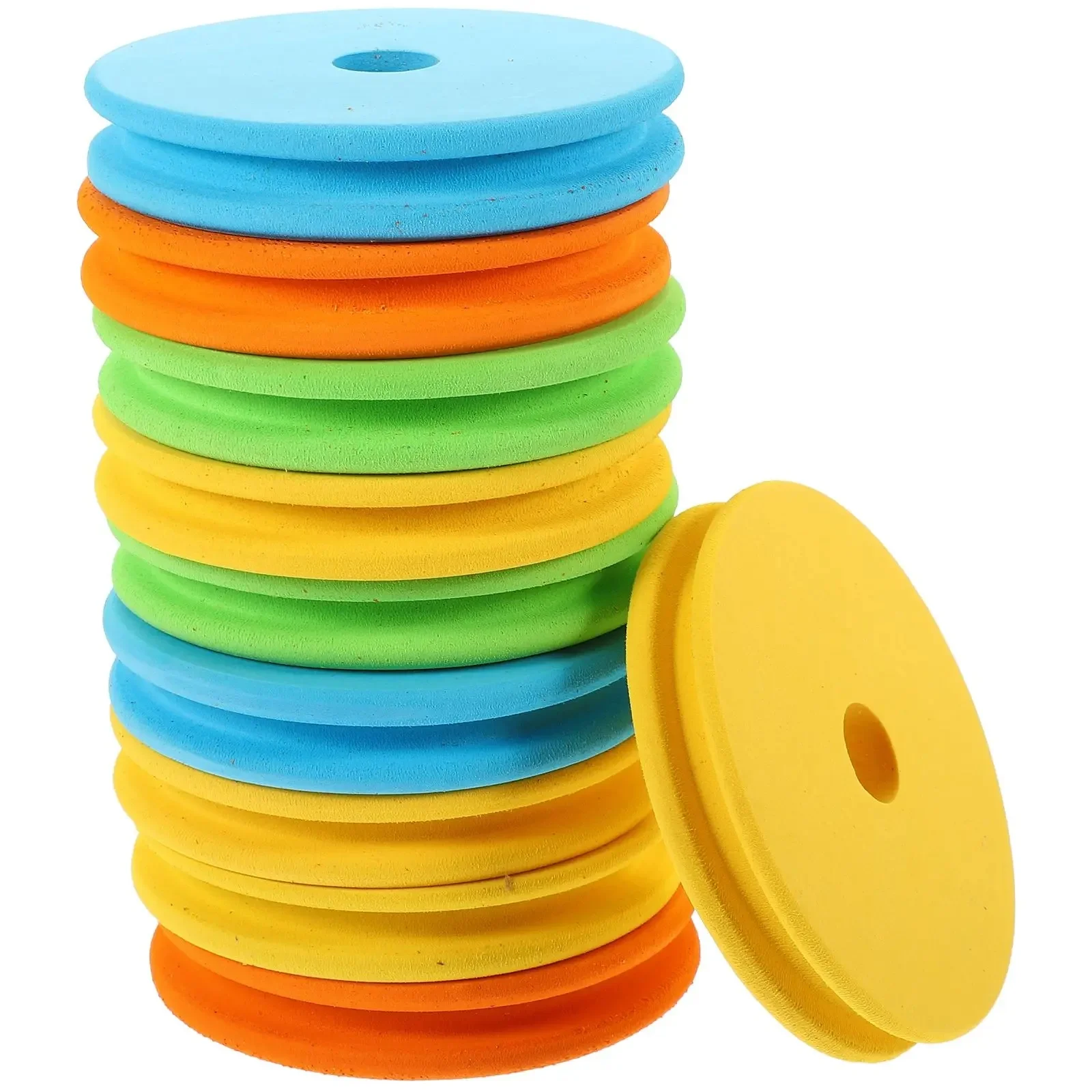 10PCS 3.95 Inch Fishing Line Spool Winder Fishing Carp Fishing Rig Winders Winder EVA Spooler Plate Hook Storage