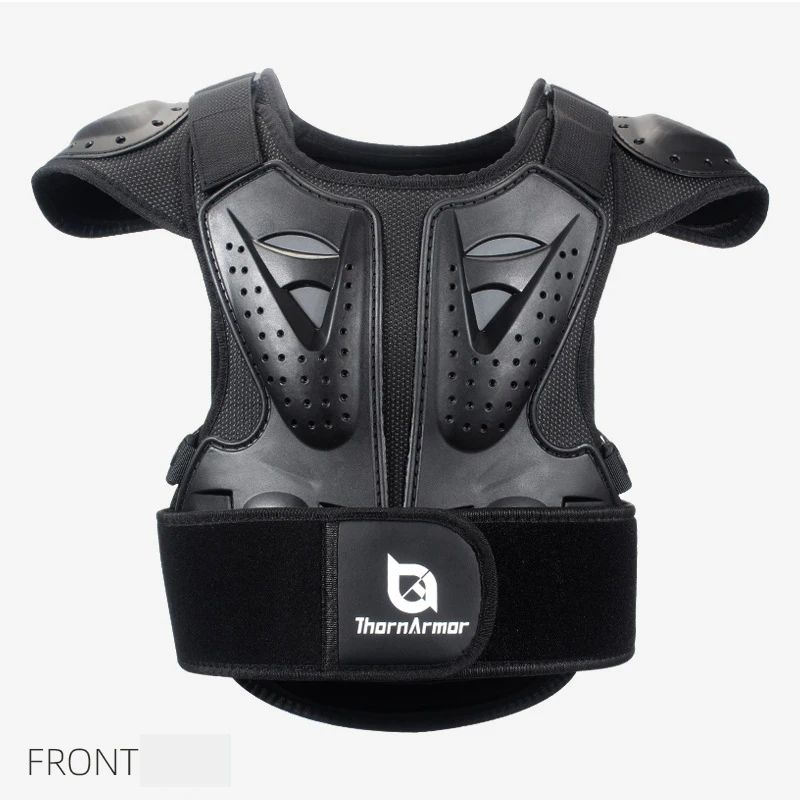 Kids Motorcycle Armor Protective Vest with Knee and Elbow Pads Children's Motorcycle Armor Bicycle Riding Chest Protector Back 