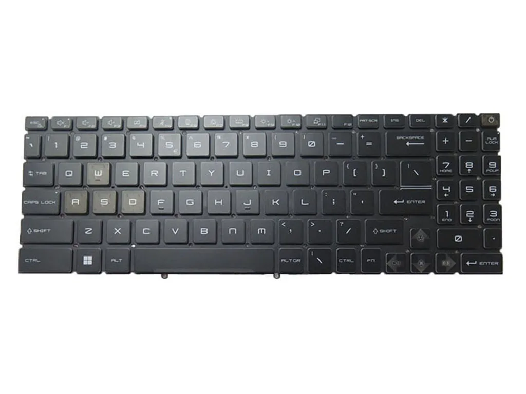 Laptop Backlit GE78 Keyboard For MSI 9Z.NK1BN.G1D NSK-FG0GBN English US New